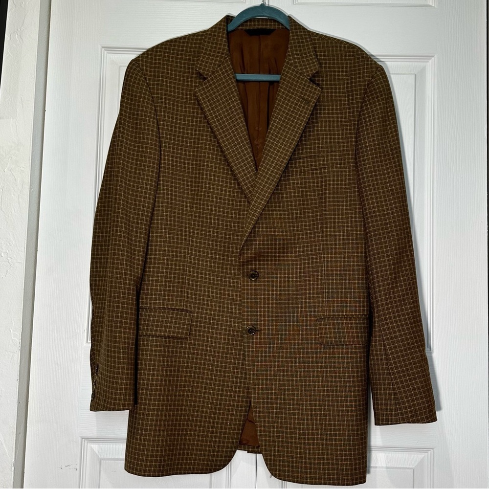 Vintage Burberrys’ of London Cambridge Men's 100% Wool Overcoat Size 44 Long EUC